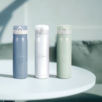 MARU 極致輕陶瓷彈蓋保溫杯500ml