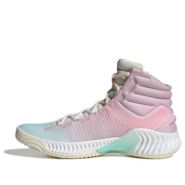 adidas Pro Bounce 2018 Mid 'Shock Absorption Wear Resistant Pink Blue'