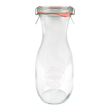 德國 Weck 玻璃罐 油醋罐 沾醬罐 果醬 燕麥罐 530ml Juice Jar 764 (附贈密封圈S) 【心心哈德】現貨 全館499超取免運｜全場下殺★滿額再享折扣