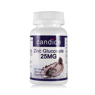 Candice 康迪斯葡萄糖酸鋅錠(90顆*2瓶)Zinc Gluconate