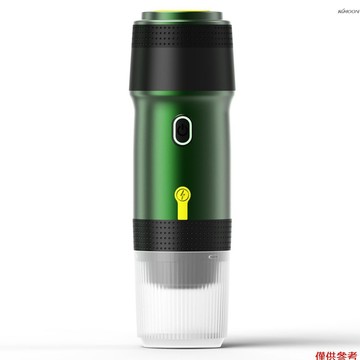 車家兩用無線便攜咖啡機 3合1電動咖啡機兼容咖啡膠囊/咖啡粉 15Bar迷你冷萃加熱意式咖啡機 150ml咖啡杯帶USB