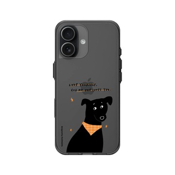 iPhone 17 Clear (相機按鈕) 酷墨灰 - 小犬工作室 The little K9s - Love yourself.