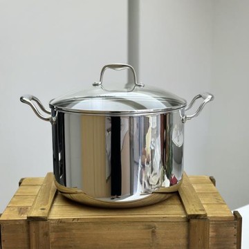 識貨來！ 湯鍋鍋具電磁爐通用304不銹鋼桶雙耳鍋帶蓋復底加厚湯鍋