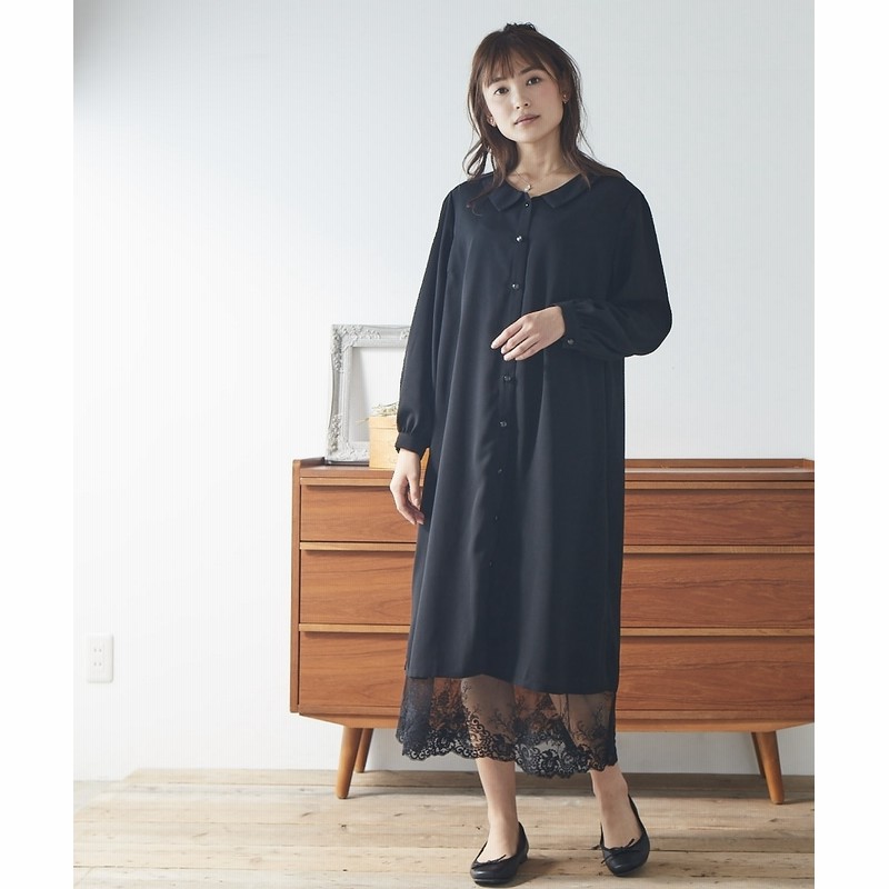 入学式 卒業式 フォーマル 前ボタン裾レースインナー付ワンピース 大きいサイズ有 セレモニースーツ 式服 受験 七五三 発表会 通販 Lineポイント最大get Lineショッピング