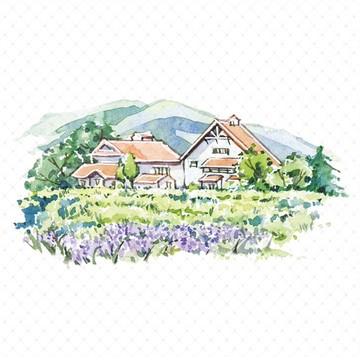 幽靜小鎮 PET 紙膠帶