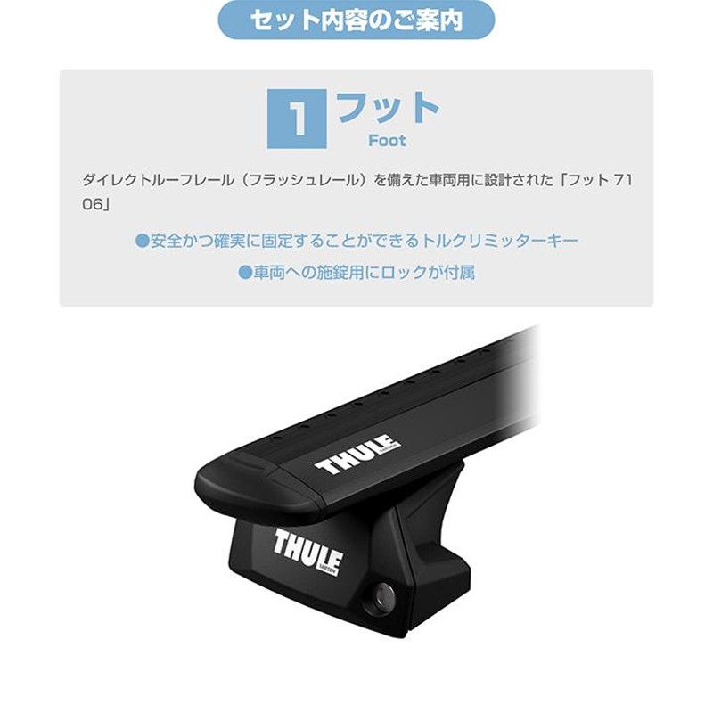 THULE(スーリー) キャリア フット づらし EVOフラッシュレールフット TH7106