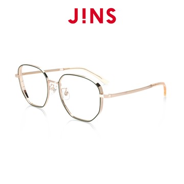 【JINS】 零失誤百搭經典眼鏡(AMMF19S335)湖水綠金