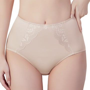SWEAR 思薇爾 舒漾Bra系列 L-3XL 涼感 消臭 蕾絲 高腰 三角 女內褲 (幽靜膚)