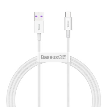 Baseus倍思 優勝系列 Type-C 快充數據線 USB to Type-C 66W 白色  1m  1條