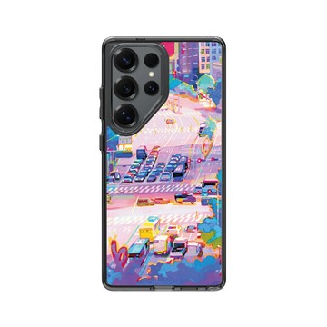 Galaxy S25 Ultra Clear 酷墨灰 - Jop Dong Sa Ni - 流動的霓城