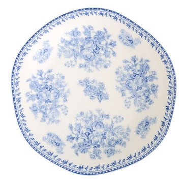 【Luzerne】陸升瓷器 Lancaster 27cm 圓形取盤-藍 /LC1401027