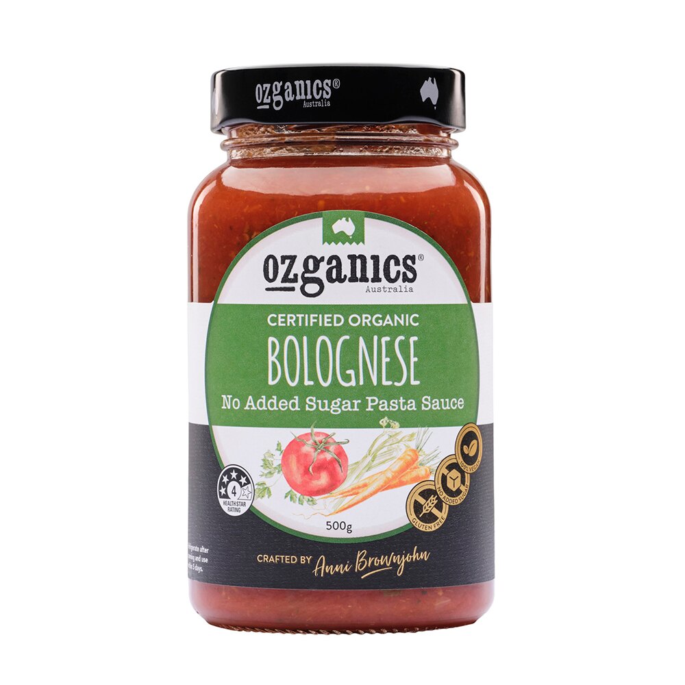 滿699另享95折 Ozganics 澳洲有機蔬菜義大利麵醬 500G