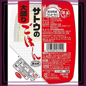 サトウのごはん 新潟県産コシヒカリ大盛 300G×6個