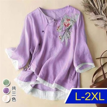 【韓國K.W.】韓國專櫃獨賣時尚棉麻上衣(外套/棉麻/亞麻/輕薄)