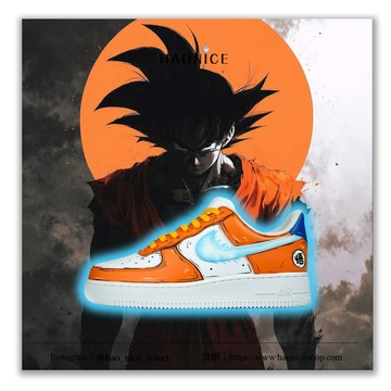 【HAO NICE】藝術訂製款Nike Air Force 1 ️七龍珠 悟空 動漫風 運動鞋 板鞋