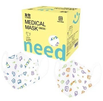 上順醫材 SHANG SHUN - 台灣康匠友你系列兒童3D醫療級立體口罩-甜點+車車 (14.5*11.2cm (±0.5))-50入/盒...