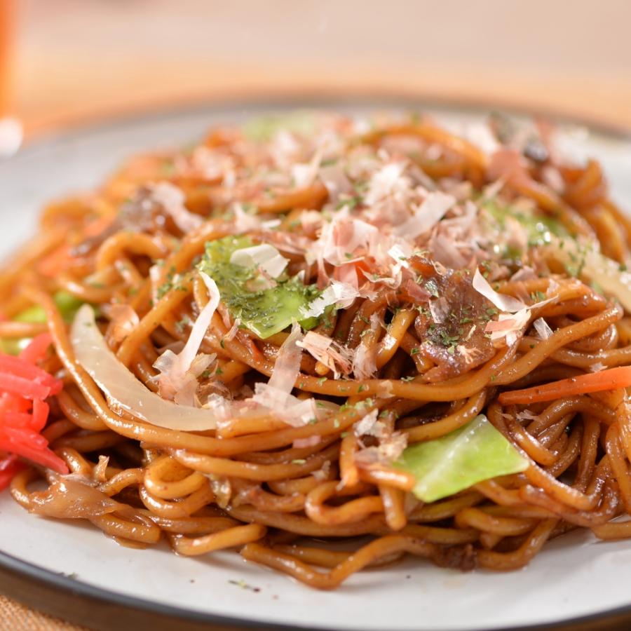 お母さんのソース焼きそば 計16食(250ｇ×2食×8袋）　惣菜 焼きそば 太麺 お取り寄せ 温めるだけ お惣菜 お取り寄せ 冷凍食品 冷凍 おかず 惣菜 お弁当