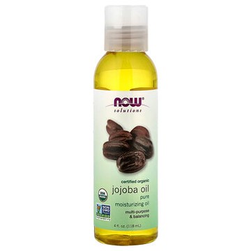 NOW Foods, Solutions，有機認可，荷荷巴油，4 液量盎司（118 毫升）