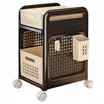 小麥購物 小推車置物架 L1243  2層  黑色