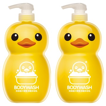 快潔適 小黃鴨抑菌沐浴乳  1L  2瓶