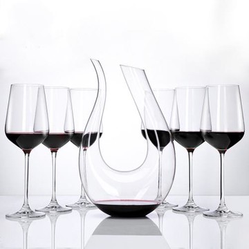 德國工藝水晶玻璃勃艮第高腳杯子醒酒器套裝紅酒杯波爾多葡萄酒杯