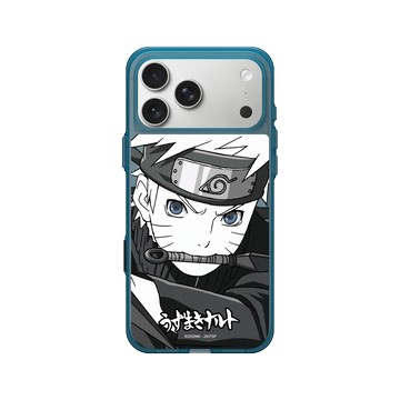 iPhone 17 Pro Max Clear (相機按鈕) 夜幕藍 - 火影忍者 Naruto - 黑白系列-鳴人
