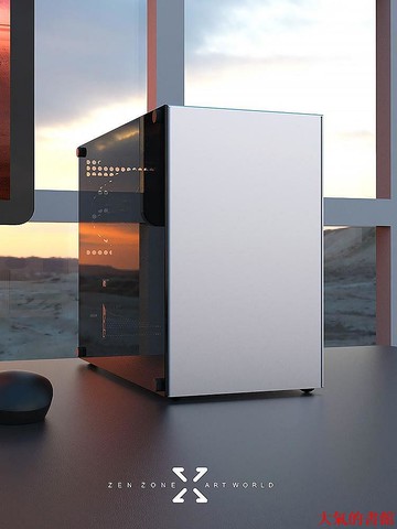 機殼小喆優品C2全鋁合金ITX MATX側透電腦迷你小機箱直插顯卡ATX電源
