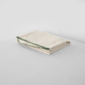 查莉抗菌刺繡雙層皺皺紗純棉兒童毯 小小森林