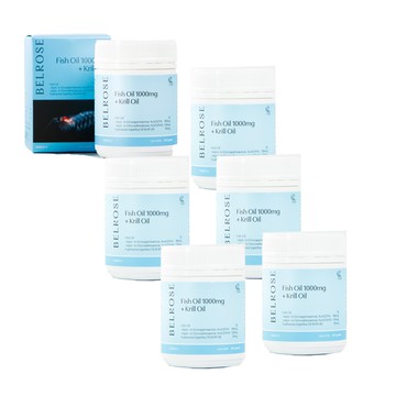 【澳洲澳倍美Belrose】澳洲Belrose 南極磷蝦油+魚油膠囊(6入組 60顆/瓶) 效期2028/4