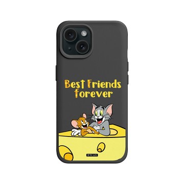 iPhone 15 SolidX 黑 - 湯姆貓與傑利鼠 Tom and Jerry - Best friends
