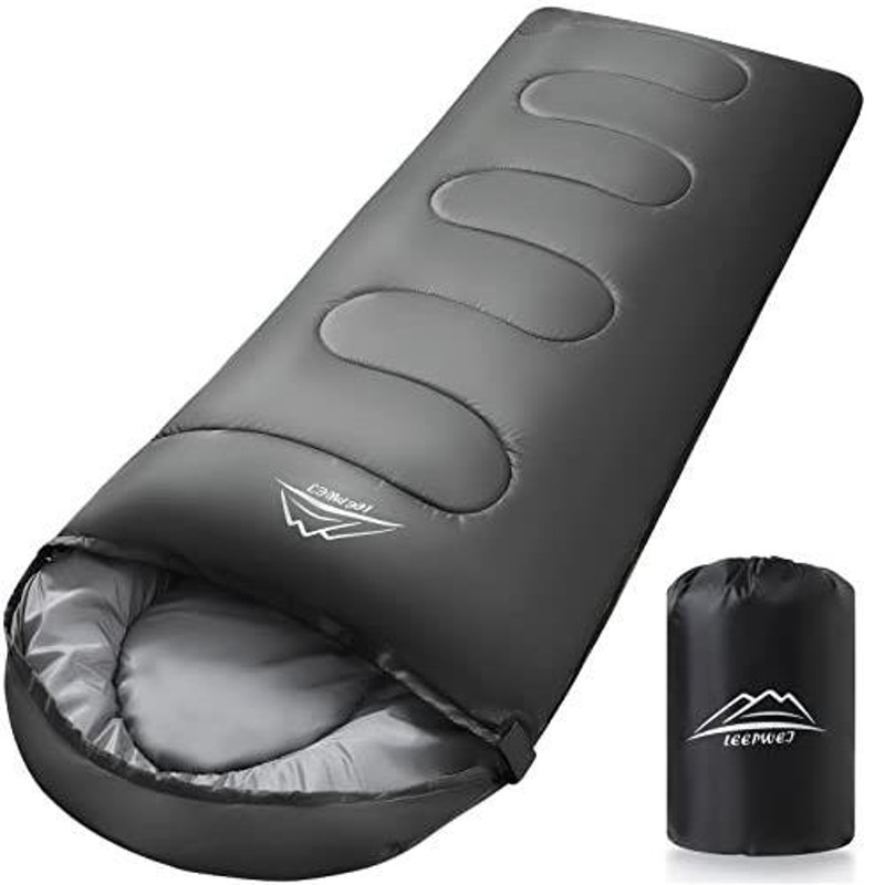LEEPWEI 寝袋 マミー型 封筒型 軽量 保温 -15度耐寒 210T防水シュラフ