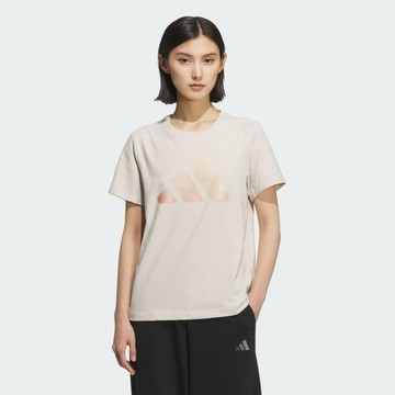 Adidas Logo Ss Tee JL6285 女 T恤 運動上衣 休閒短袖 米 亞版