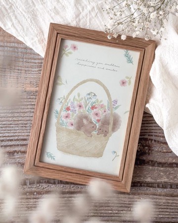 熱鬧的花籃 | 松鼠的明信片