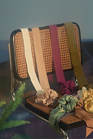 亞麻發圈高級感 扎綁頭發大腸發圈女 原創設計感頭