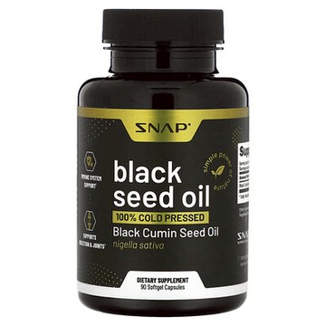 Snap Supplements, 黑籽油，500 毫克，90 粒軟膠囊