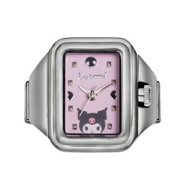 Hello Kitty 凱蒂貓 人氣角色酷洛米戒指錶-粉X銀 LK713LWVI-A