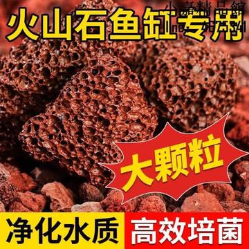 【新品上市】火山石魚缸专用水族造景墊底砂古法養魚材料大塊過濾石火山巖顆粒