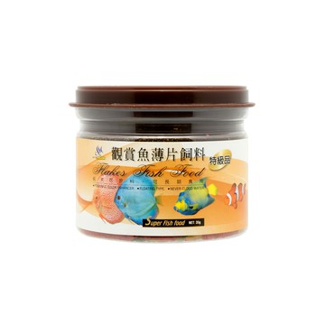 AQUAFUN 水之樂 觀賞魚薄片飼料 嗜口性佳 易消化吸收 不汙染水質  35g  1罐