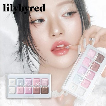 天使情人🪽【lilybyred】Angel core 天使系列眼影刷具組｜含浪漫情懷十色眼影盤+天使漸層雙頭眼影刷 2 件組