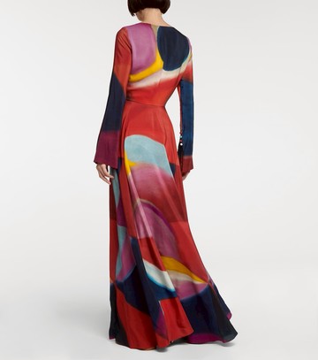 Chloé Printed silk maxi dress