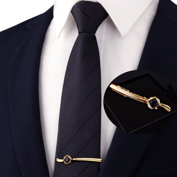 Laifuu.領帶夾領夾黑耀男領帶夾附盒5.5CM
