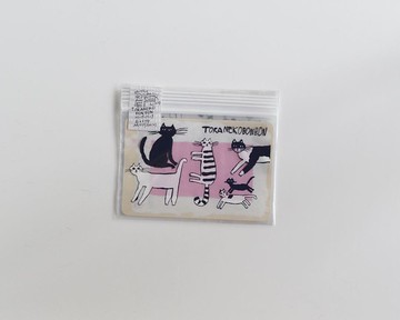 【倉敷意匠】中西直子 虎斑貓BonBon 夾鏈袋M : 99220-02