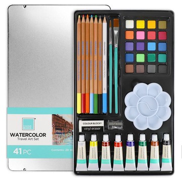 COLOUR BLOCK 41PCS水彩寫生組 500元禮盒  開學必備