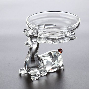 森典 玻璃茶漏套裝泡茶器茶濾創意茶葉過濾器網茶具配件可愛茶隔