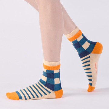 果醬吐司  藍(F)中筒襪