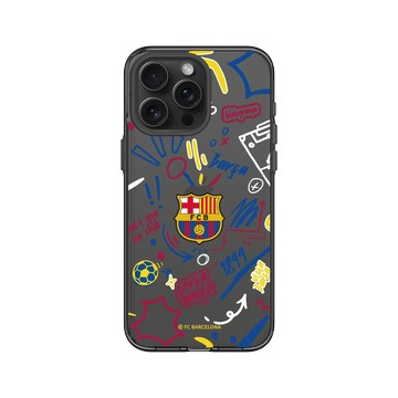 iPhone 15 Pro Max Clear 酷墨灰 - FC Barcelona - Graffiti