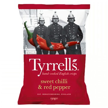 Tyrrells 泰勒思 洋芋片 紅甜椒口味  150g  1包