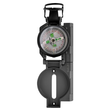 BRUNTON Lensatic Military Style Compass 軍規指北針  金屬機身可折疊閉合  F-9077  1個