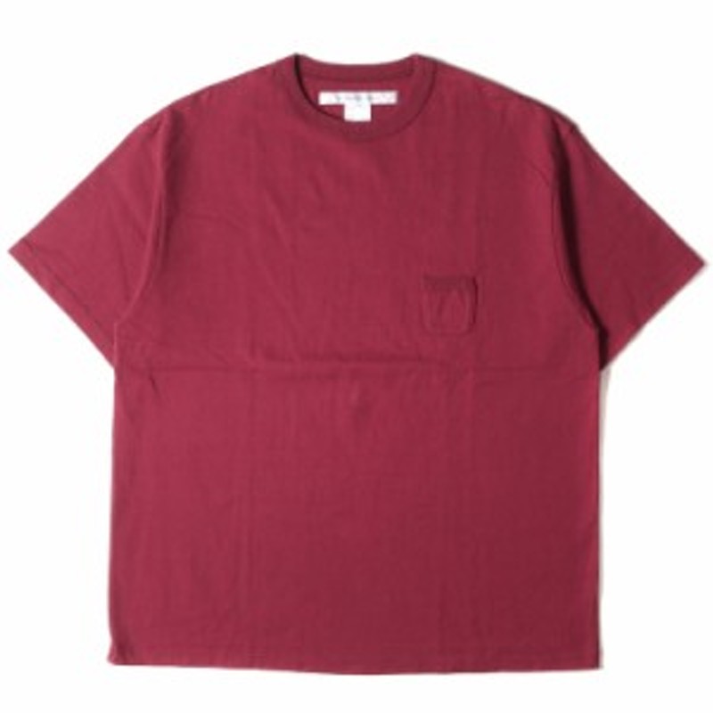 EEL イール Tシャツ サイズ:M オーバーサイズ ヘビー クルーネック ポケット Tシャツ CAMPER 20SS バーガンディー トップス カットソー 半袖 【メンズ】【美品】