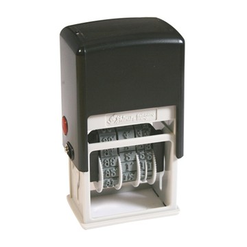 新力牌歐文自動日付印S-400/4號/藍色